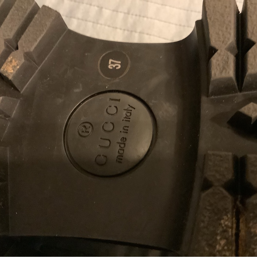 GUCCI Women’s cSuede Horsebit Ankle Boots Size 7 - Picture 4 of 13